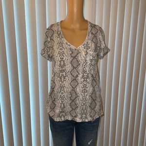 Anthropologie “Snake Skin Pattern” Tee